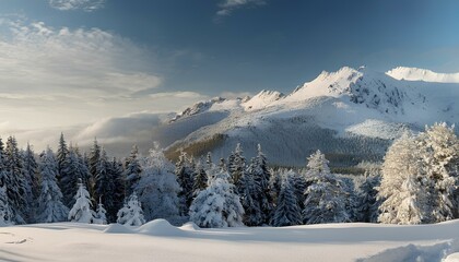 Obraz premium winter snows landscape