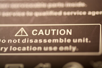 Klang, Malaysia: October 6th, 2024- Caution labels play a vital role in protecting consumers from potential hazards and ensuring product safety.