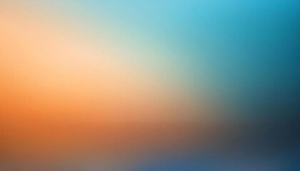 Naklejka premium Blue and orange gradient background material. A pastel color background that mixes blue and orange.