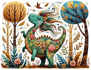 Criaturas Mágicas del Bosque Ilustrado