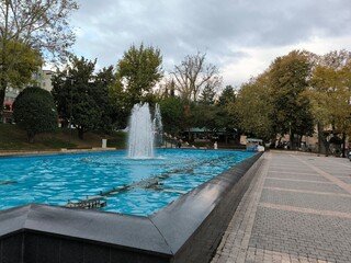 swimming pool in the park