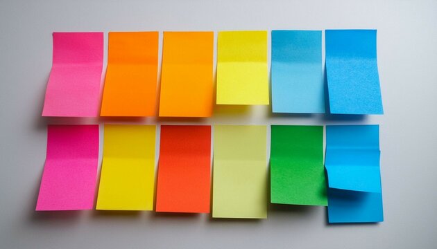 colorful sticky notes
