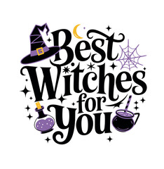 vector halloween design best witches