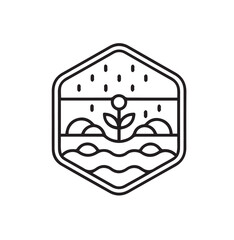 vector plant name logo design