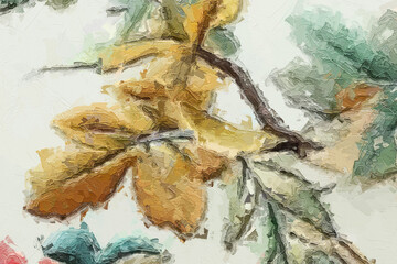 Oil paintings and various flowers, including cats, dogs, chrysanthemums, roses, peonies, birds, and...
