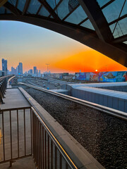 Dubai | Sunet with Skyline | Mall of the Emirates