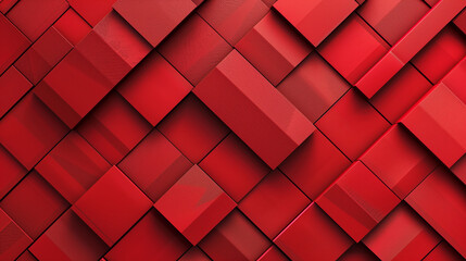 A red background with red blocks