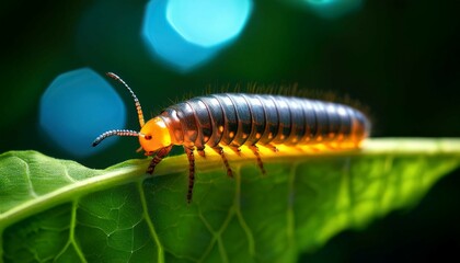 caterpillar on leaf