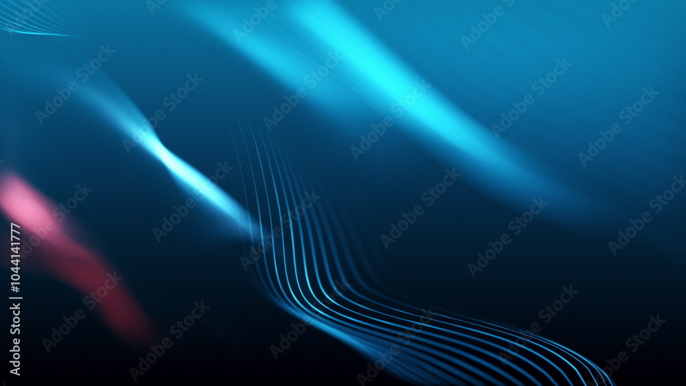 Aufkleber abstract background seamless loop blue and red wave patterns created for various visual backgrounds 