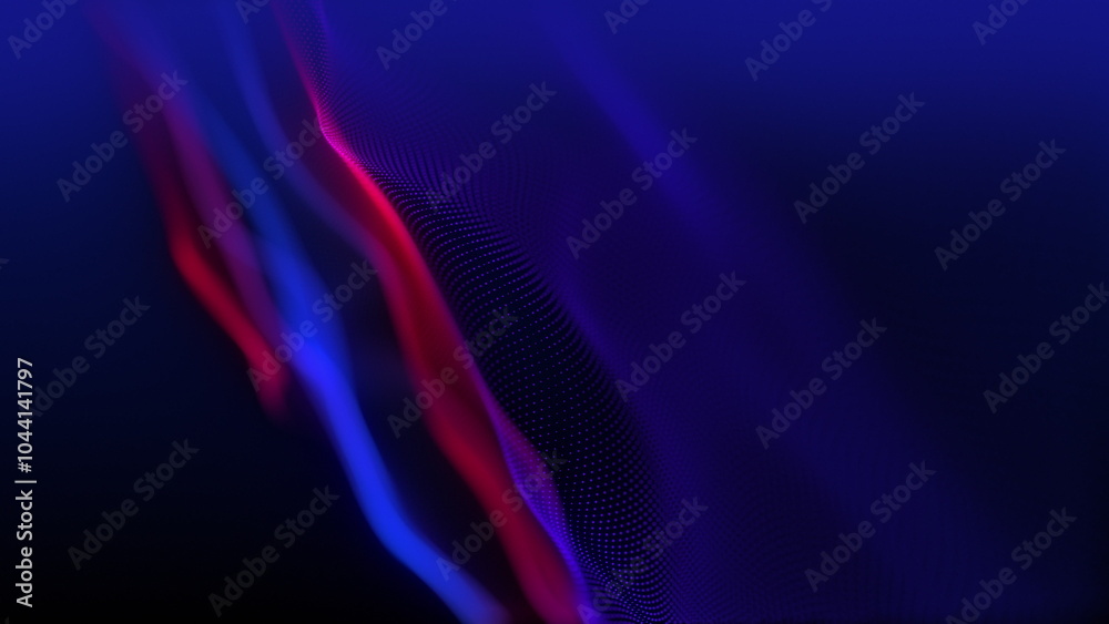 Poster explore abstract seamless background wave patterns enhanced with dynamic and mesmerizing lighting ef
