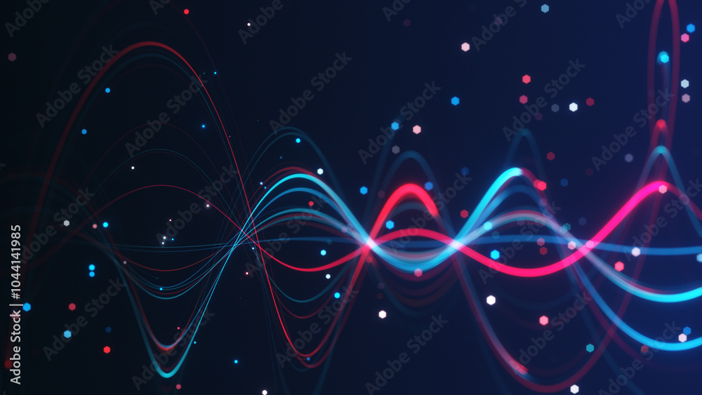Poster abstract background seamless loop an artistic representation of a digital wave distortion effect fea