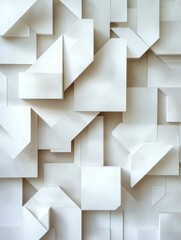 Obraz premium Abstract composition of squares and rhombuses in different shades creates a visually striking geometric pattern. Generative AI