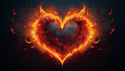 heart in fire