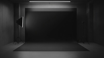  The high-contrast setup is perfect for dramatic, intense photo sessions