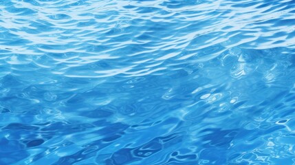 Obraz premium Blue water surface with ripples