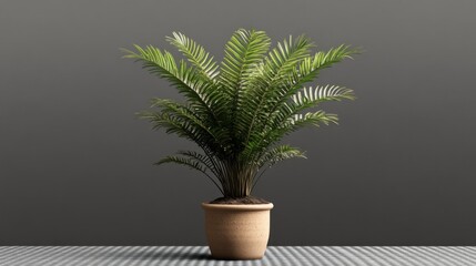 Small cycas plant cut out on a transparent background.
