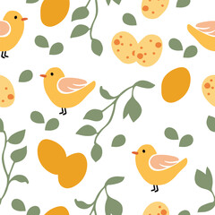 Easter pattern. Seamless Easter vector pattern for decoration