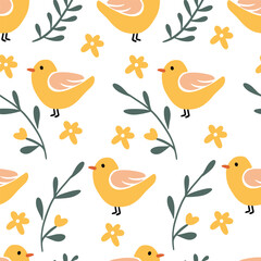 Easter pattern. Seamless Easter vector pattern for decoration