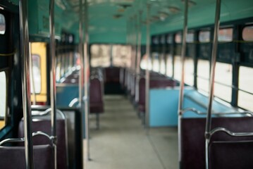 Interior of a Vintage Bus