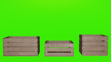 wooden fruit crate boxes