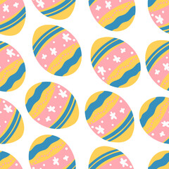 Easter pattern. Seamless Easter vector pattern for decoration