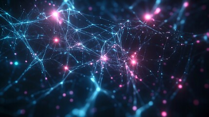 A web of interconnected nodes, with vibrant energy pulses traveling between them, symbolizing seamless communication and data transfer across modern enterprises
