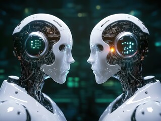 AI-driven language translation device assisting in real-time communication