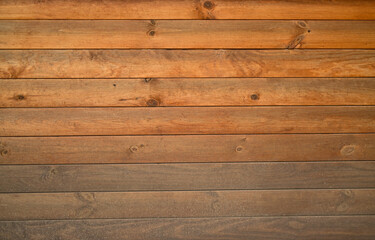 Obraz premium siding is in the form of a wooden log wall. background