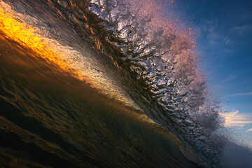 crashing waves 