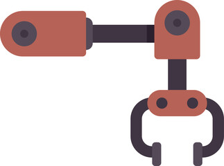 Robotic arm moving down with its claws open, ready to begin work