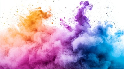 Obraz premium A blank canvas with vibrant paint splatters, which represents the freedom to choose one's own self-image, or self-acceptance.