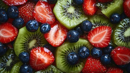 Fresh and Vibrant Colorful Fruit Arrangement