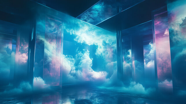 visualisation of luminiferous aether. the scientific theory that aimed to explain the ability of the apparently wave-based light to propagate through empty space 