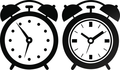 alarm clock icon illustration.