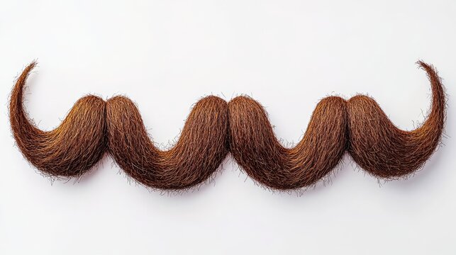 Creative Varieties of Moustaches Arranged in a Unique Pattern Generative AI