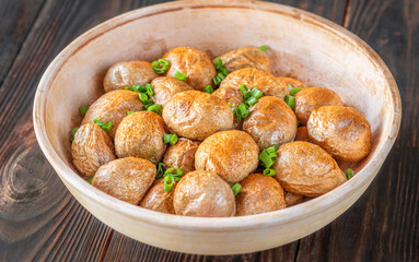 Roasted baby potatoes