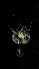 drinks with straws and splash