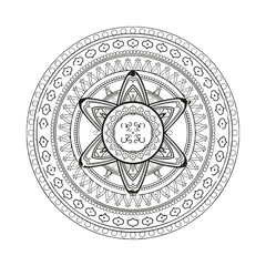 Obraz premium Intricate Vector Mandala Art