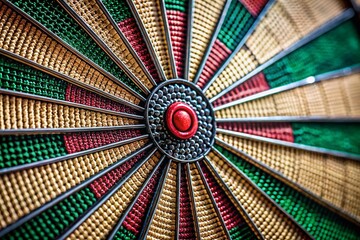 Macro Photography Background for Dartboard with Textures and Patterns for Sports Decor