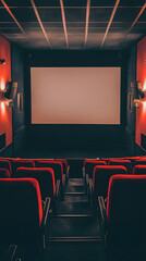 Fototapeta premium Empty movie theater