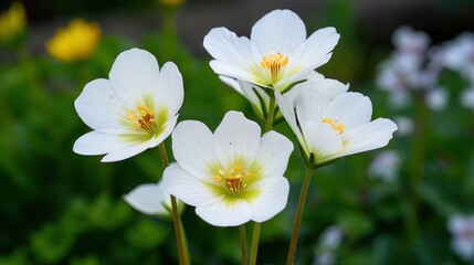 Obraz premium Springtime Saxifrage: Lifelong Blooms in the Garden