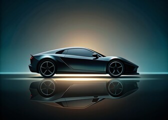 Fototapeta premium Minimalist GTR Background for Automotive Enthusiasts - Sleek and Modern Design Elements