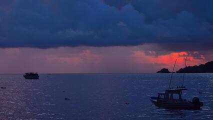 Atardecer en bahia de Zihuatanejo..