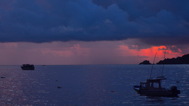 Atardecer en bahia de Zihuatanejo..
