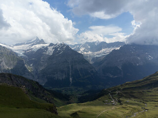 The Cliff First Walk Trail in Grindelwald, Switzerland &ndash; Drone View