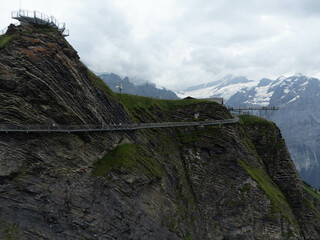 Majestic Aerials of The Cliff First Walk, Grindelwald, Switzerland