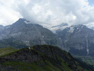 Bird&rsquo;s-Eye View of The Cliff First Walk in Grindelwald, Switzerland