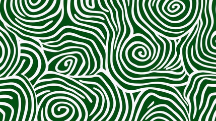 Obraz premium Optical Illusion Green and White Pattern with Varying Line Thicknesses