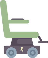 Electric wheelchair is enabling a disabled person to have independence and mobility