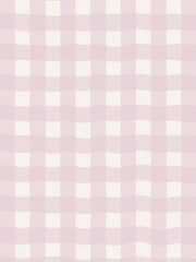 Aesthetic wavy plaid motif background in pastel colors